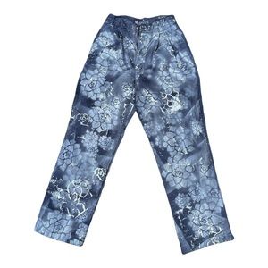 Customized Faded Glory Succulent Hand Painted Straight Leg Pants